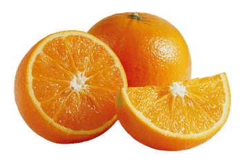 Juicy oranges, sliced and whole, ready to eat.