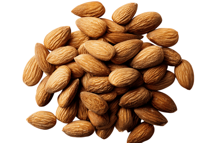 Pile of almonds, healthy snack, nutritious food791