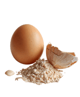 Egg and eggshell powder.