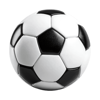 Classic black and white soccer ball