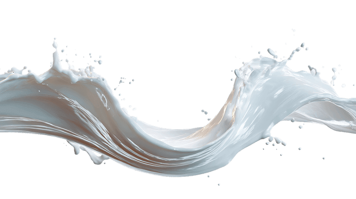 Creamy milk splash on black