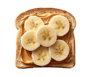 Peanut butter and banana toast