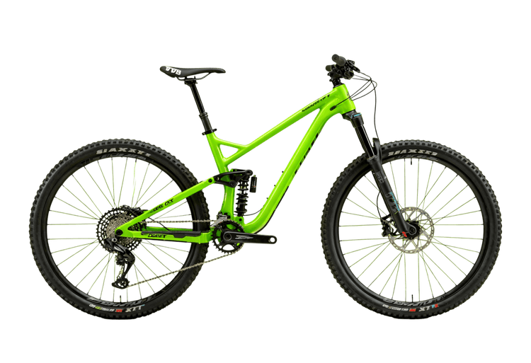 Green mountain bike for outdoor adventure and recreation