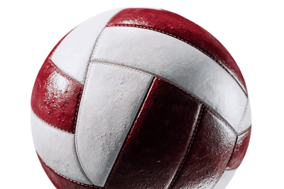 Close-up of a vintage volleyball