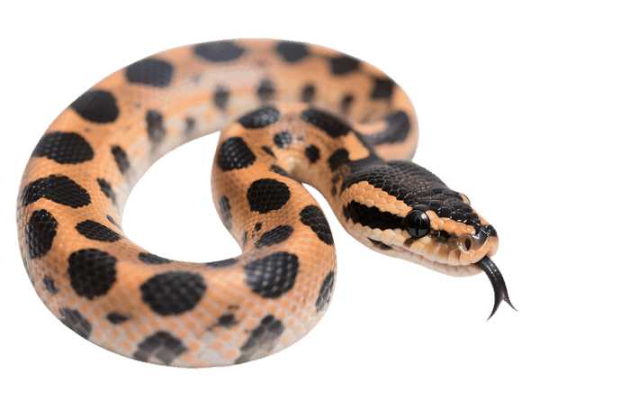 Calabar python close up