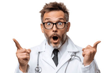 Surprised Doctor Points