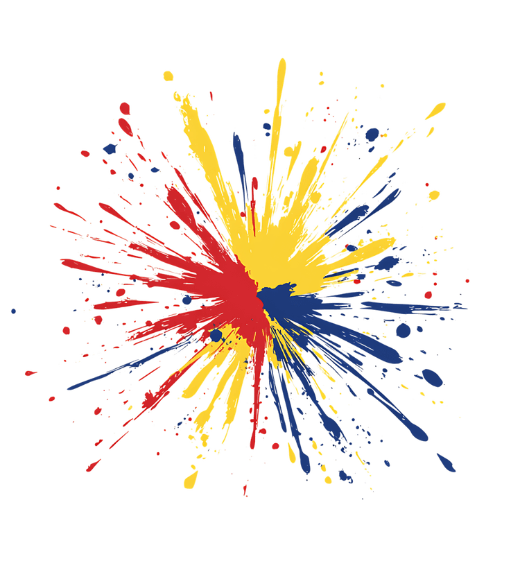Abstract paint splash explosion