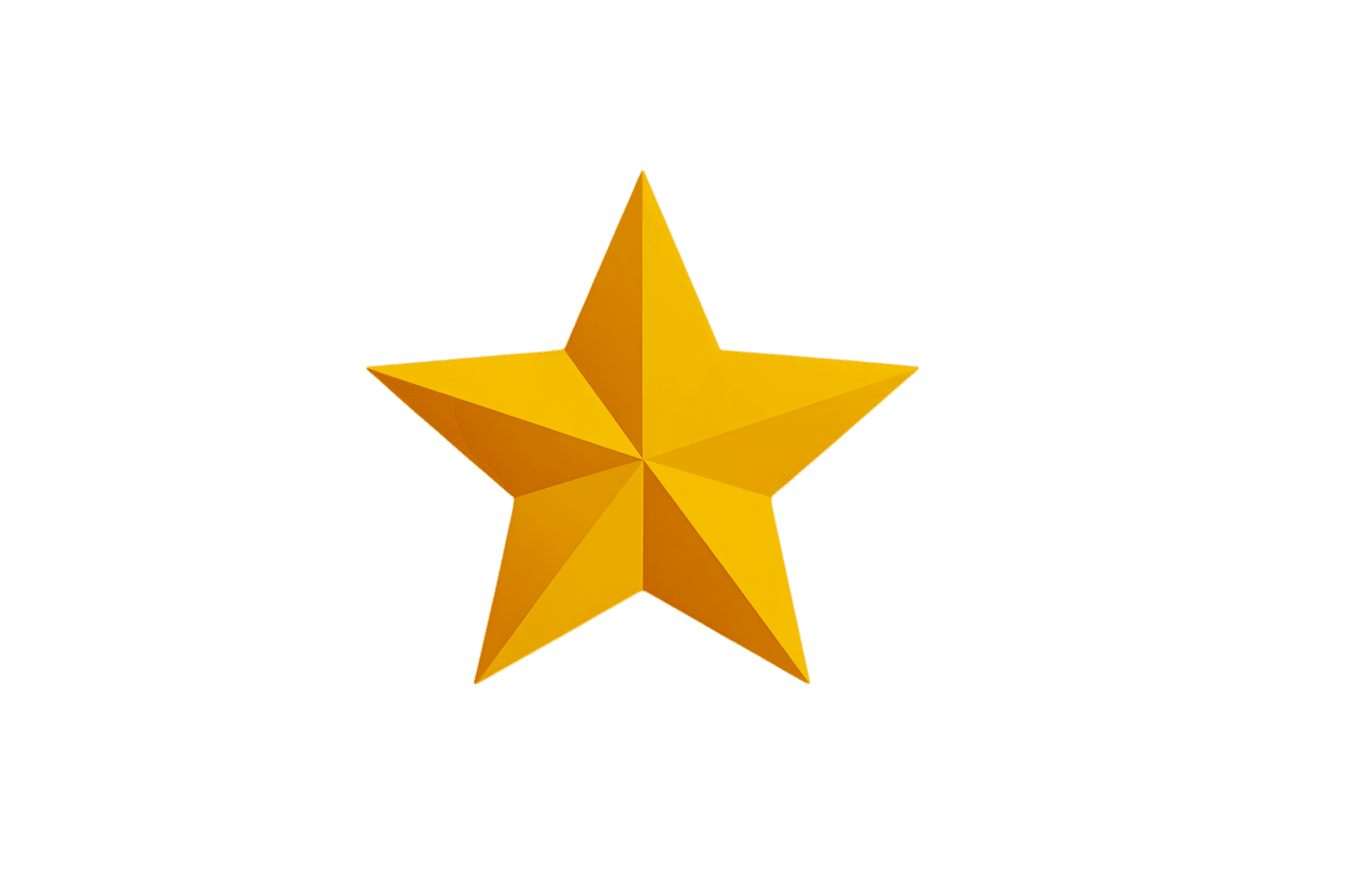 Golden star award symbol, success, excellence
