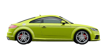 Lime green sports car