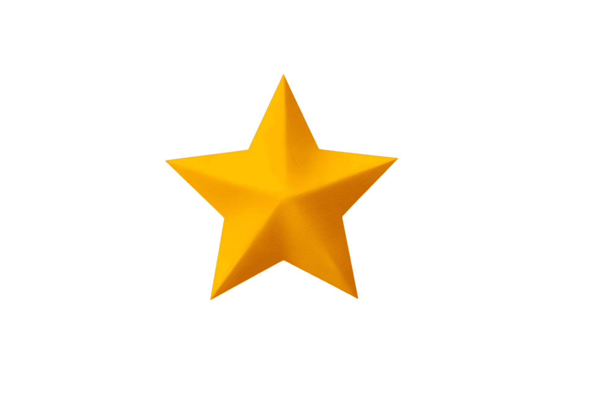 Golden star on black background