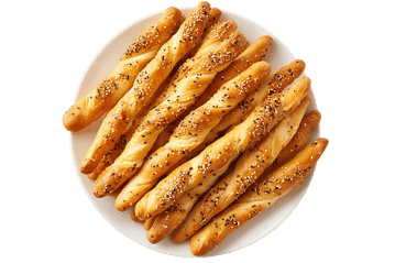 Golden breadsticks, a tasty treat!