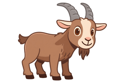 Cartoon goat illustration