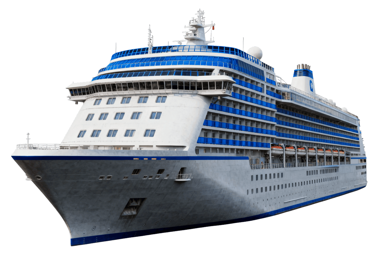 Large cruise ship for ocean travel and vacations