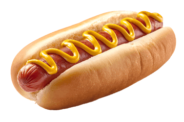 Classic hot dog with mustard733.