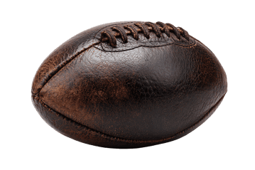 Vintage leather American football