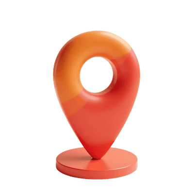 3d map pointer location pin icon
