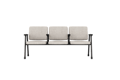 Three seater waiting room chair modern design