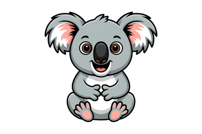 Cartoon koala bear illustration