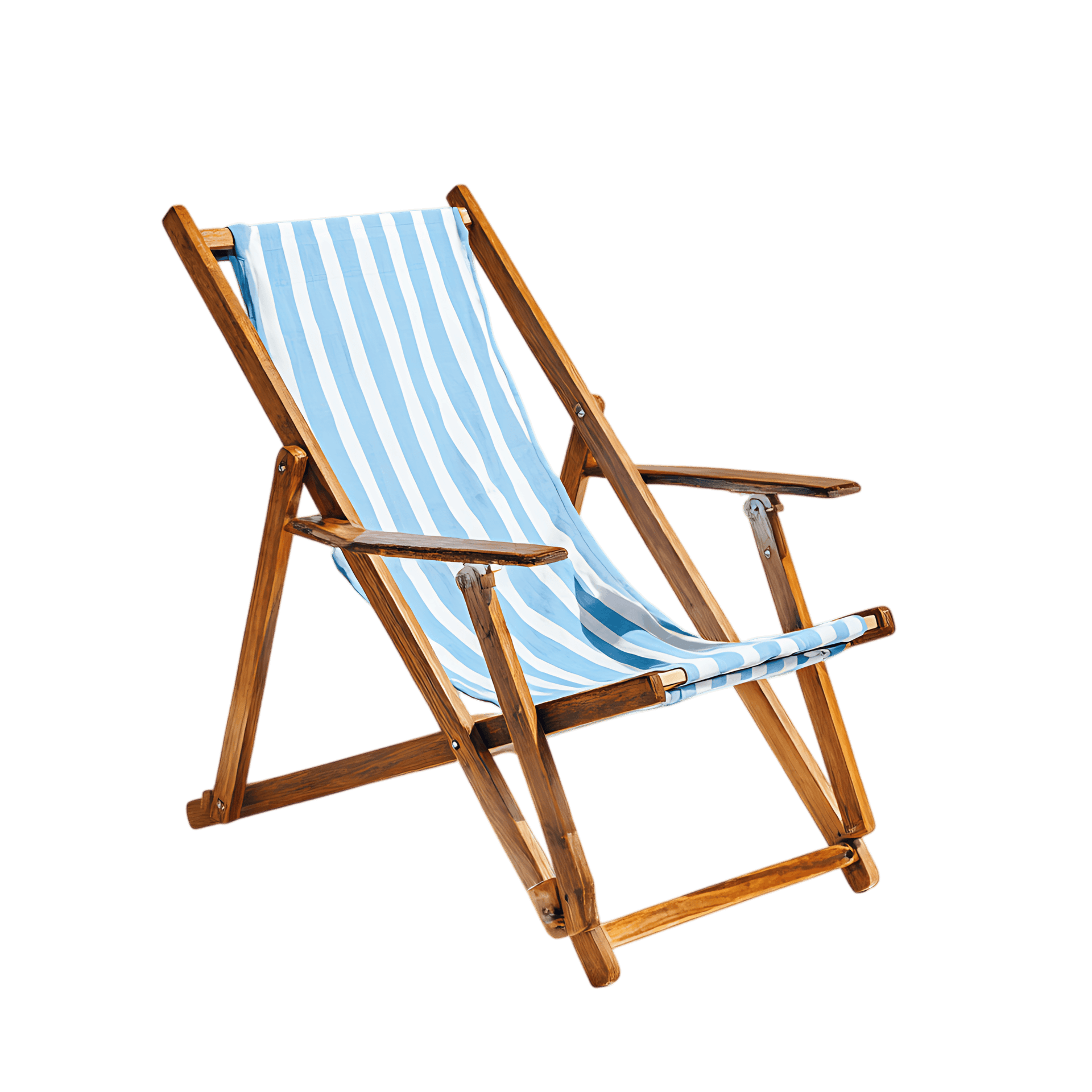 Relaxing striped beach chair948