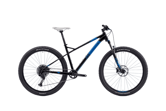 Black and blue mountain bike for outdoor adventures188
