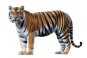 Striking tiger portrait, wildlife and nature imagery