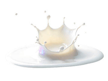 Milk splash crown close up, dairy liquid drop