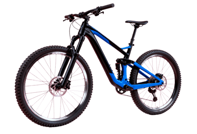 Blue and black mountain bike for outdoor adventures