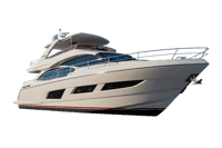 Modern luxury yacht on the water