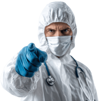 Doctor points at you. Stay safe!