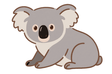 Cute koala bear illustration
