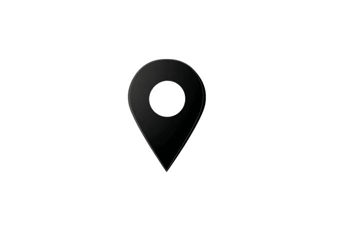 Dark location pin, marker, pointer, gps, map symbol