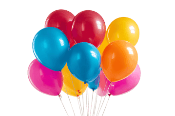 A bunch of colorful balloons136.