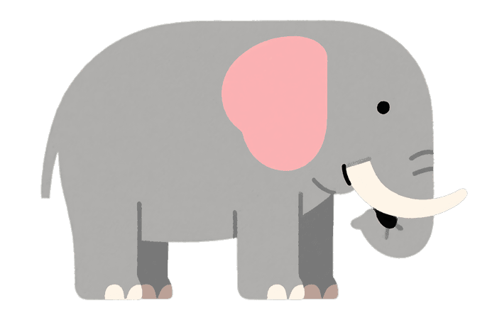 Cartoon elephant illustration309