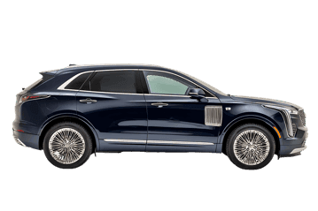 Blue luxury crossover suv