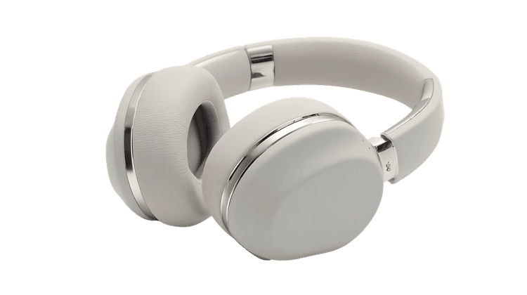 Sleek off-white headphones568