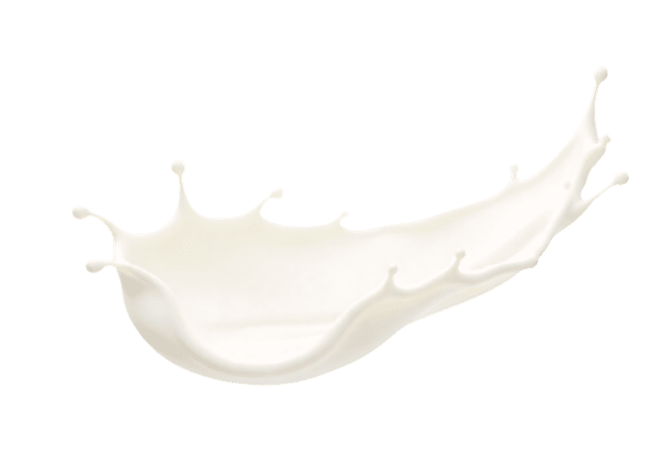 Dynamic white liquid splash, milk, paint, or cream