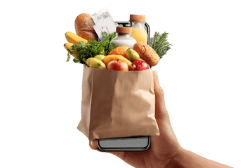 Online grocery shopping, contactless delivery