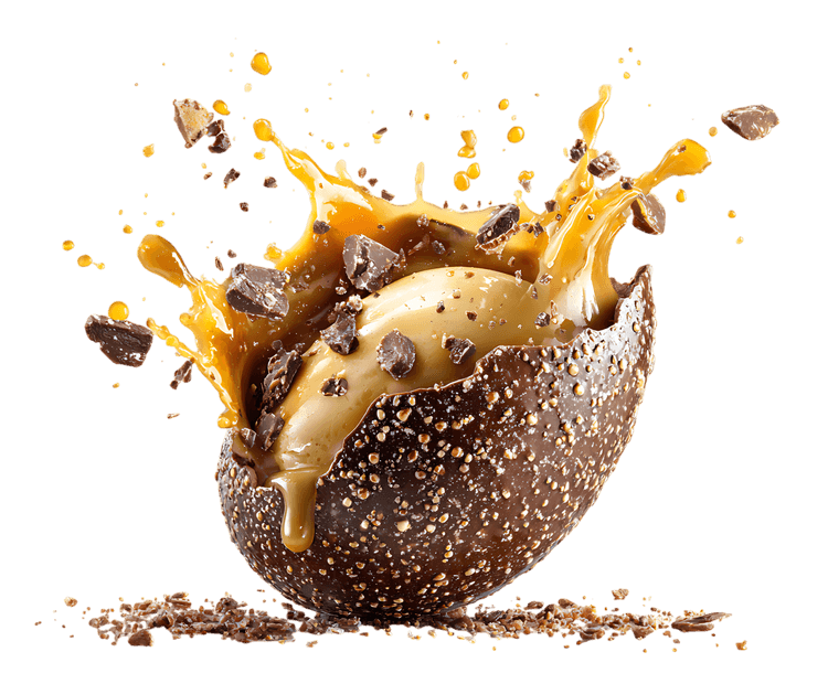 Chocolate Caramel Egg Explosion!