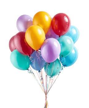 A bunch of colorful balloons899.