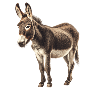 Gentle Donkey Portrait