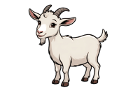 Cartoon goat illustration785