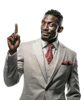 Stylish Black businessman in suit898