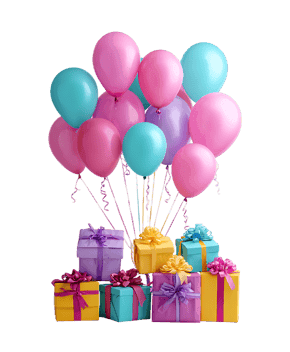 Pastel Balloons &amp; Gifts